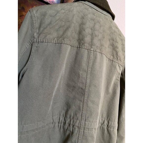 Coach Oversized Field Jacket sz M Green Utility Chore Coat - Picture 6 of 14